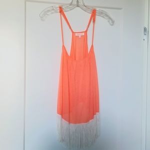 Nameless Coral Fringed Camisole Top Size L